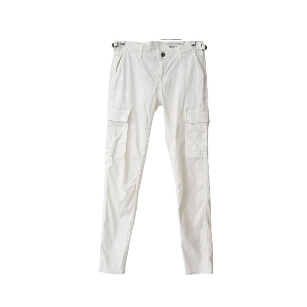 Adriano Goldschmied Supply White Skinny Cargo Pants Women's Size 26 - Picture 6 of 6